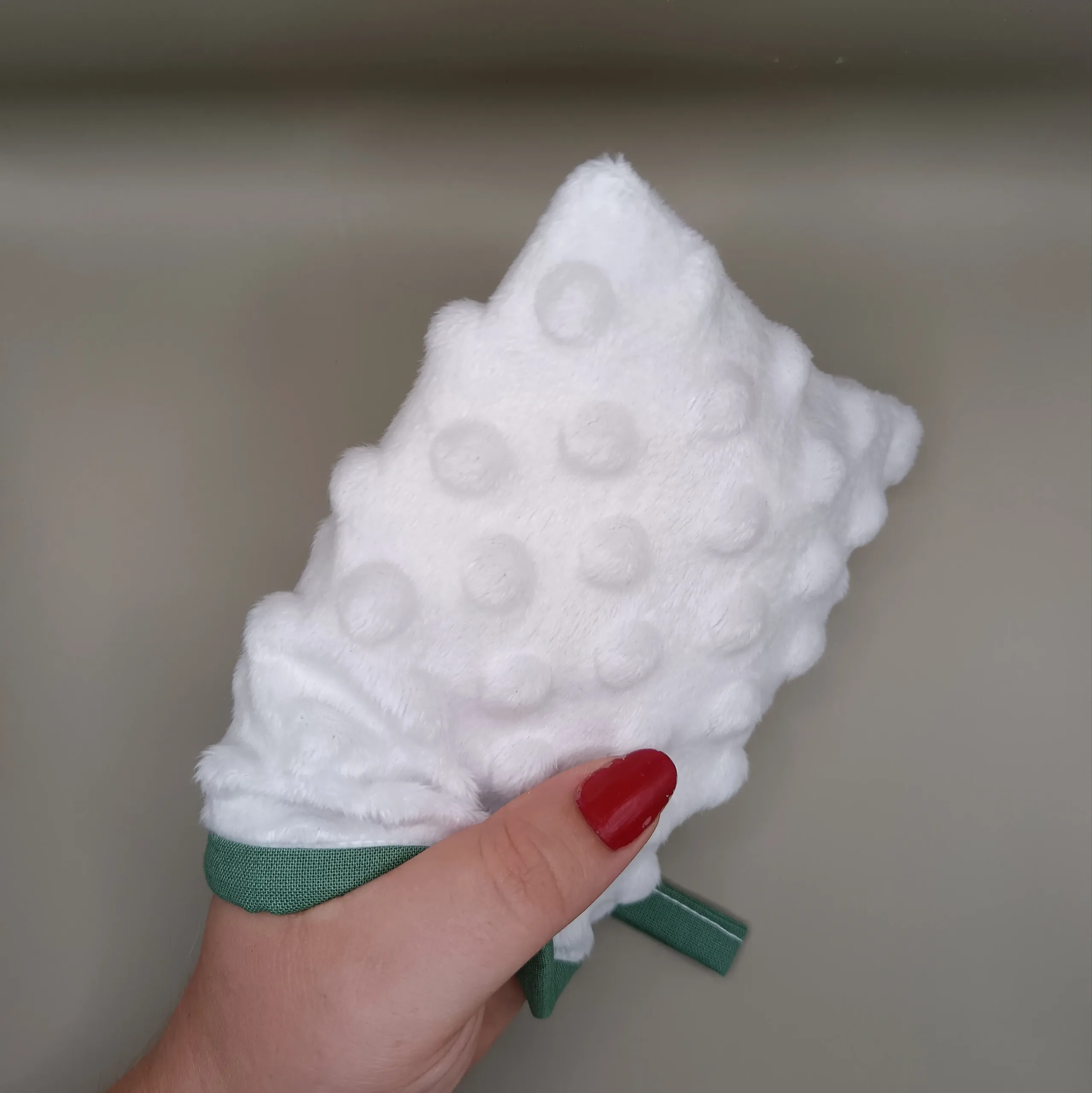 Mini gant démaquillant - Senséa Nature (coloris vert) – Image 3