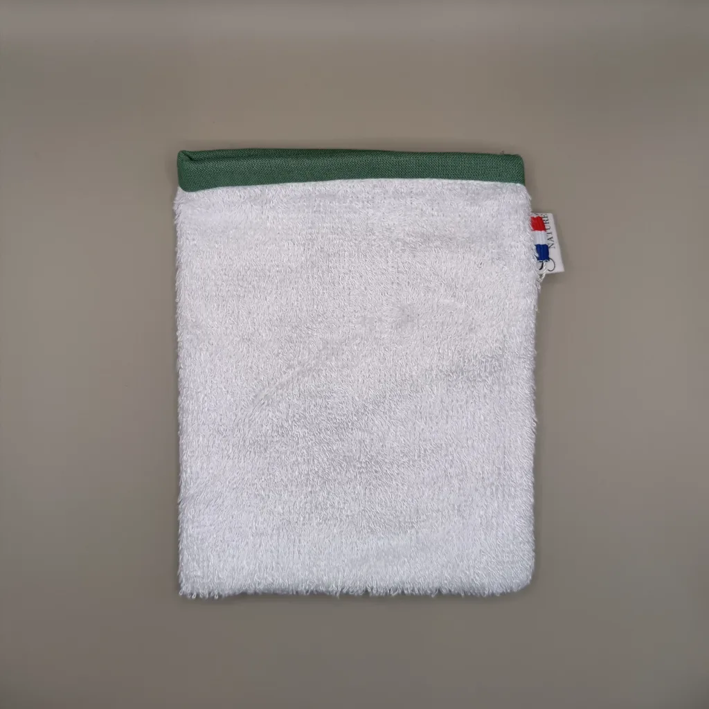 Mini gant de toilette - Senséa Nature (coloris vert)